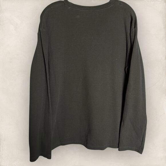 LACOSTE LONG SLEEVE BLACK SLEEPWEAR TOP SIZE XL Thermal - Picture 4 of 4